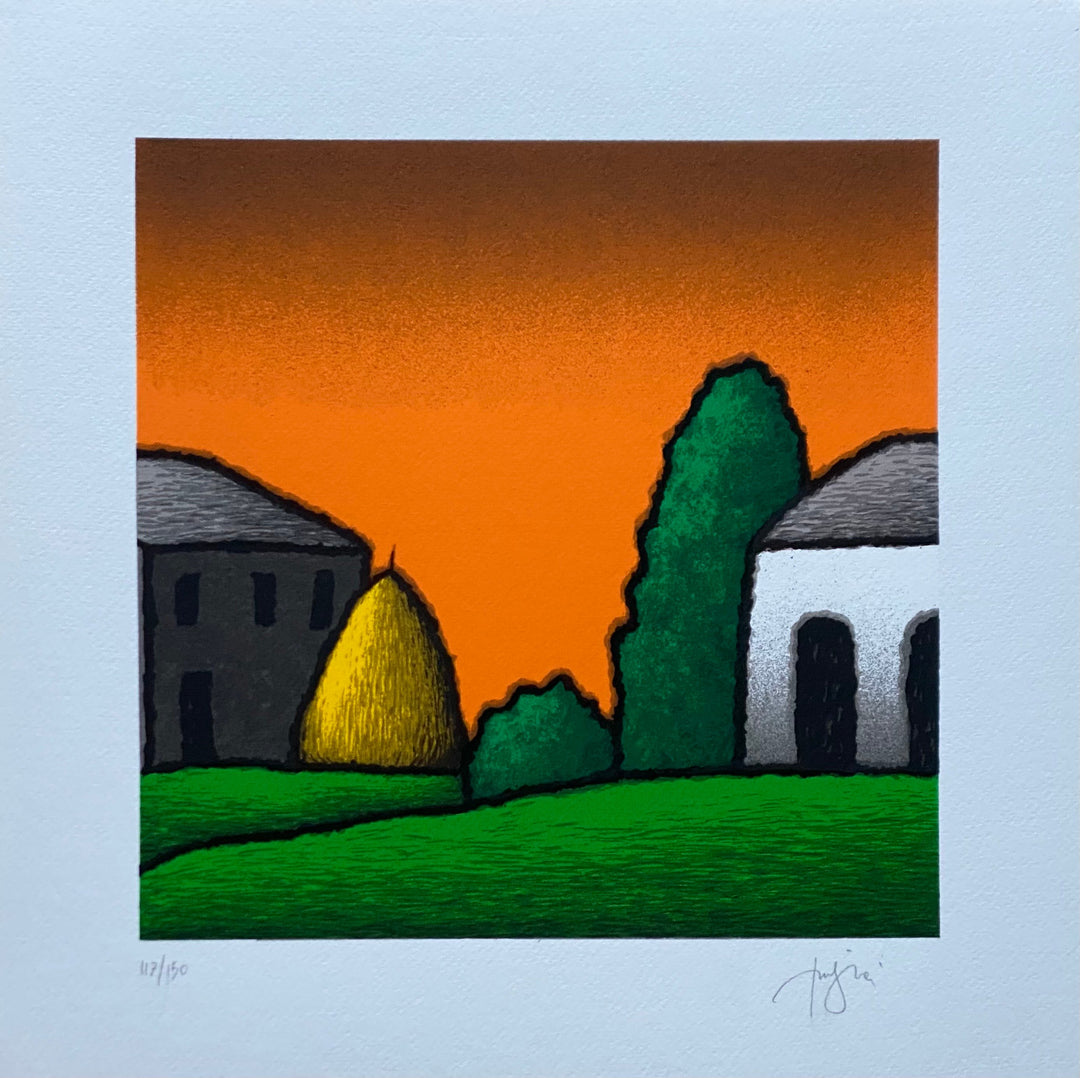 Casali a sera | Tino Stefanoni - Arte Focus™