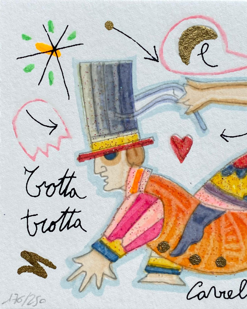 Trotta trotta cavallino (Fondo bianco) | Francesco Musante