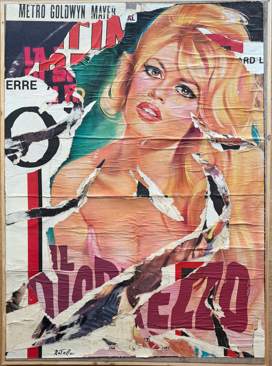 Brigitte | Mimmo Rotella - Arte Focus™
