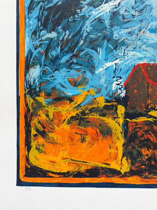 La casa rossa  | Mario Schifano - Arte Focus™