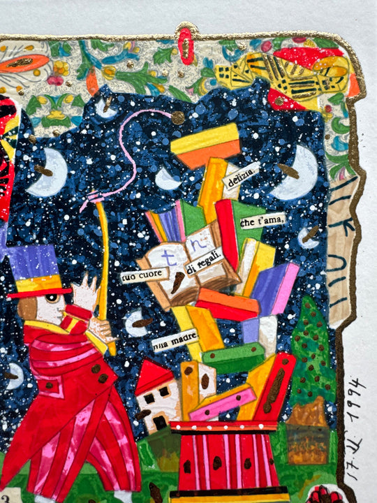 Domatore di libri (fondo bianco) | Francesco Musante