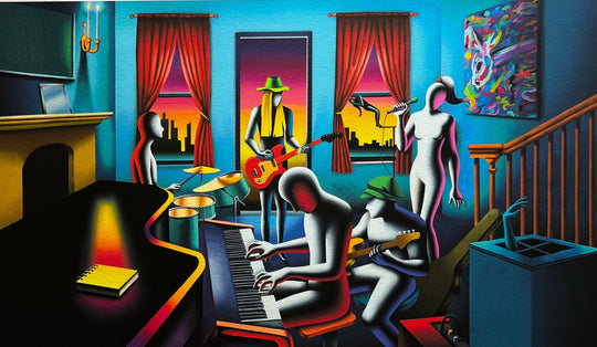 The mystic chords of L memory | Mark Kostabi