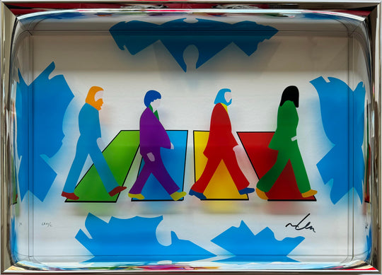 Opera Incorniciata: The fab four Vinyl (Plexiglass) | Marco Lodola