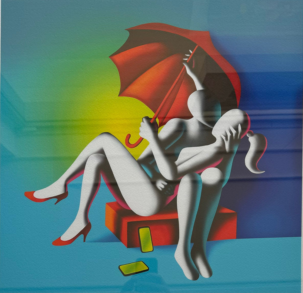 Opera incorniciata: Liberi dal mondo virtuale  | Mark Kostabi