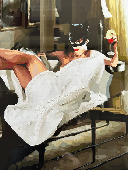 Opera incorniciata: "Cat Woman" | Gianni Moramarco