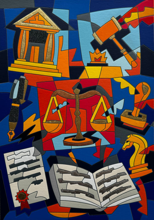 Dura lex sed lex | Ugo Nespolo