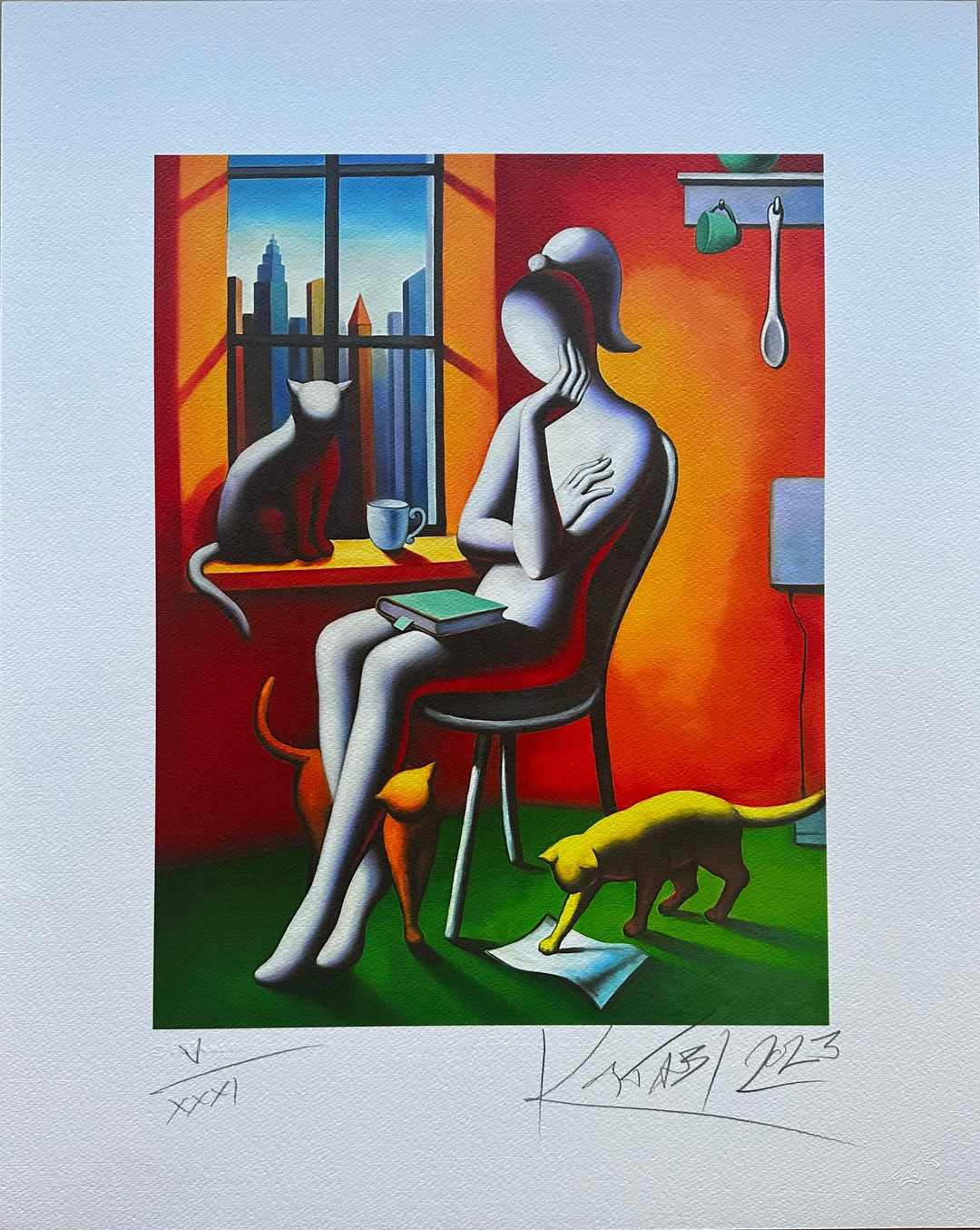 Feline dreams | Mark Kostabi