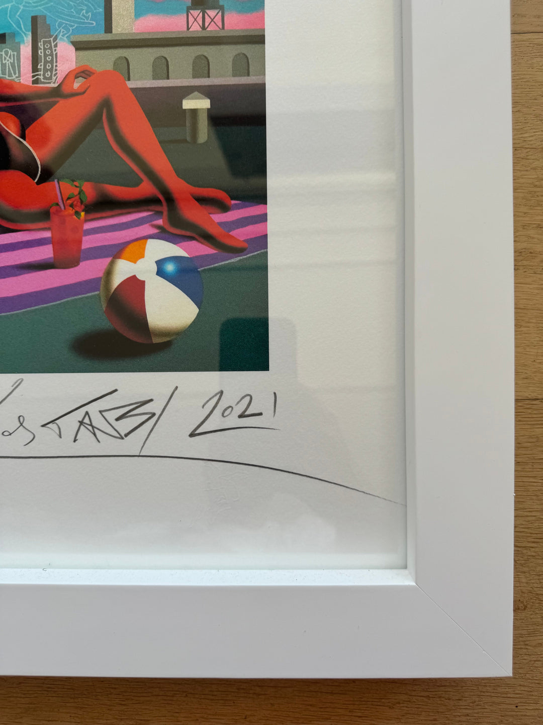 Opera incorniciata: The silver lining  | Mark Kostabi