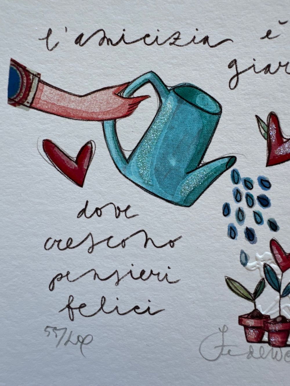 L'amicizia è un giardino dove crescono pensieri felici  | Federica Porro