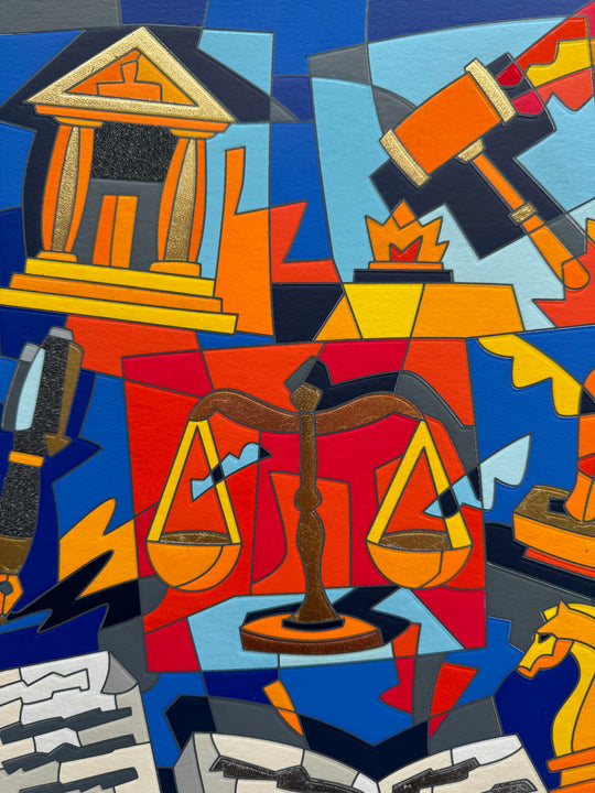 Dura lex sed lex | Ugo Nespolo