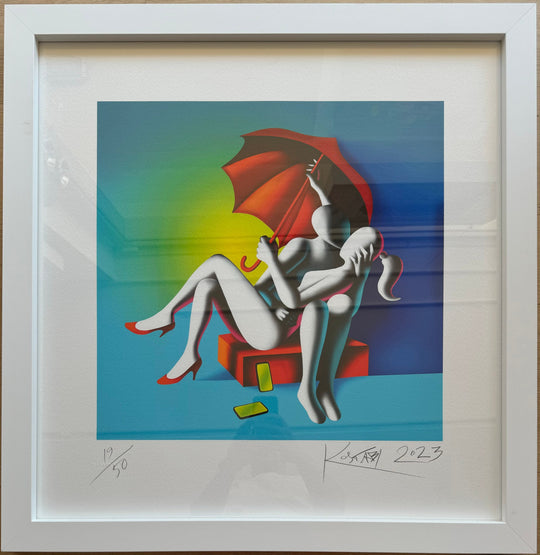 Opera incorniciata: Liberi dal mondo virtuale  | Mark Kostabi