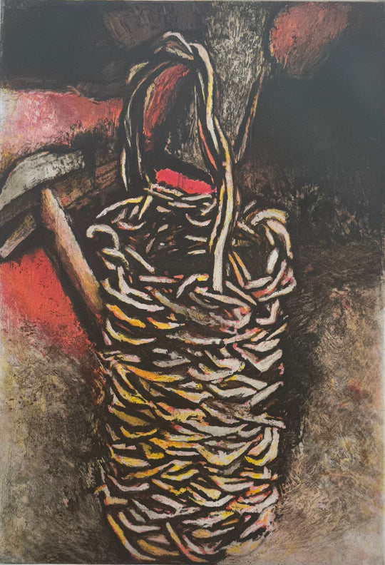 Natura morta: Cesto con martello | Renato Guttuso