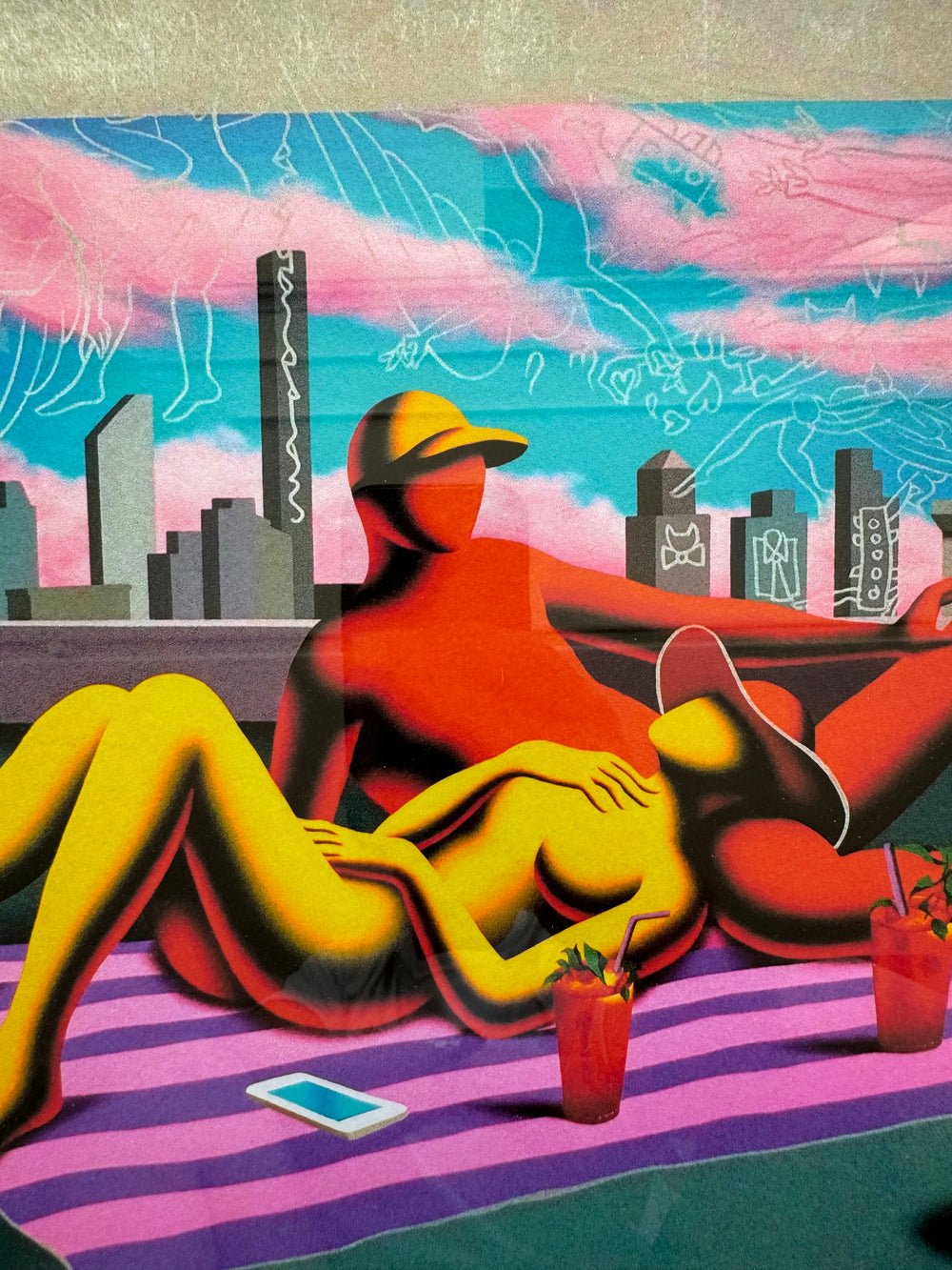 Opera incorniciata: The silver lining  | Mark Kostabi