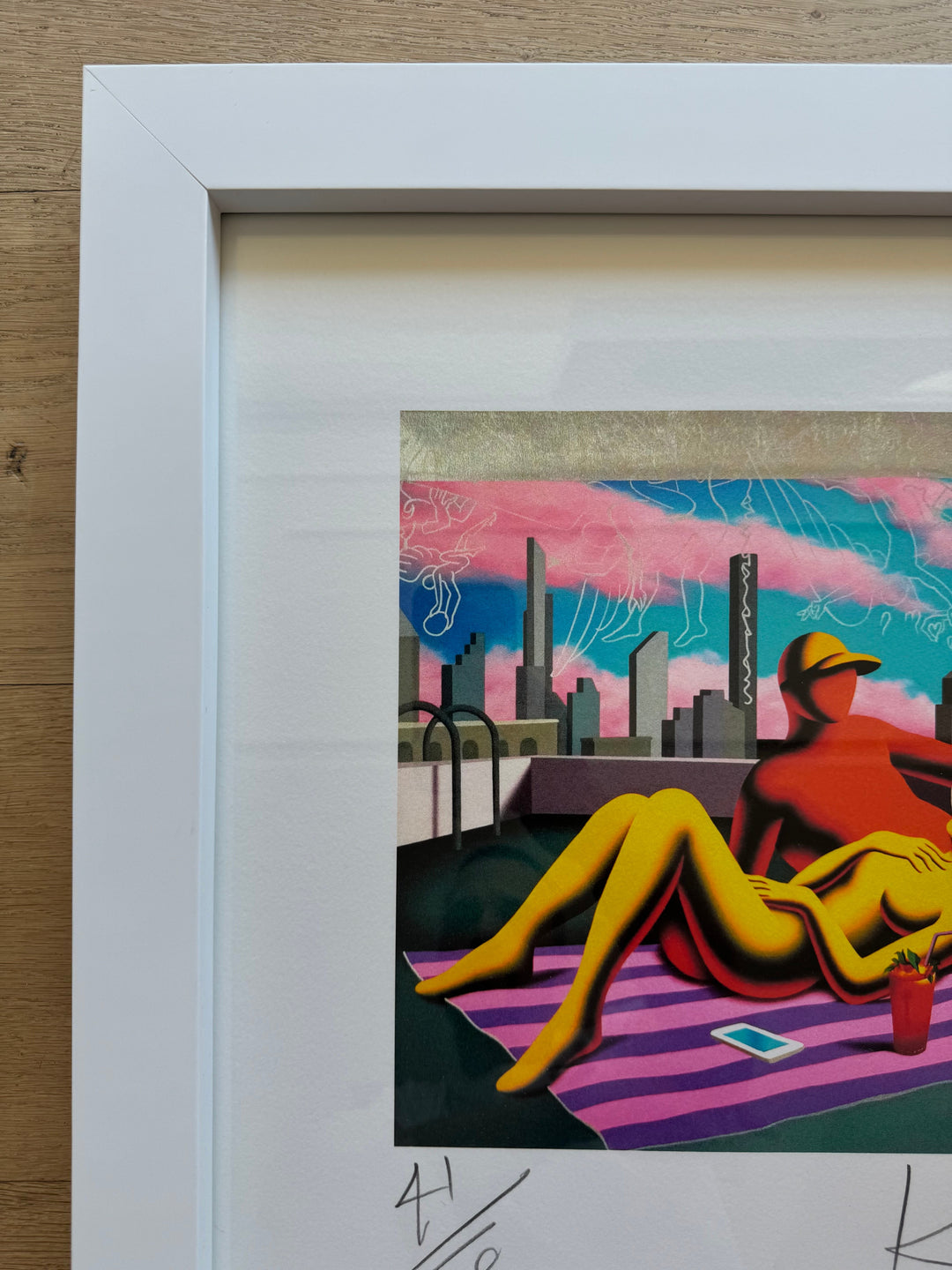 Opera incorniciata: The silver lining  | Mark Kostabi