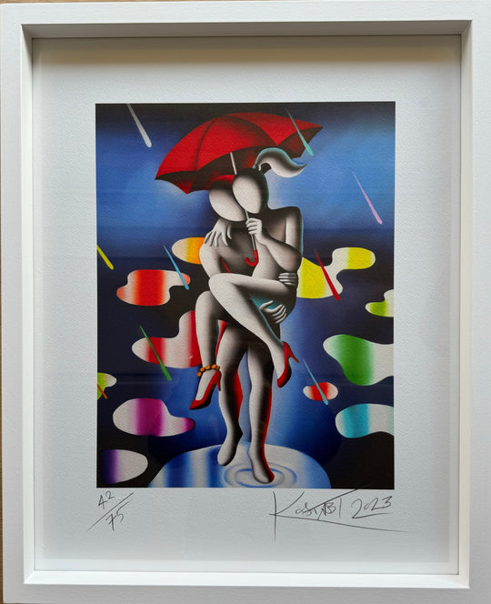 Opera incorniciata: Passion in the rain | Mark Kostabi