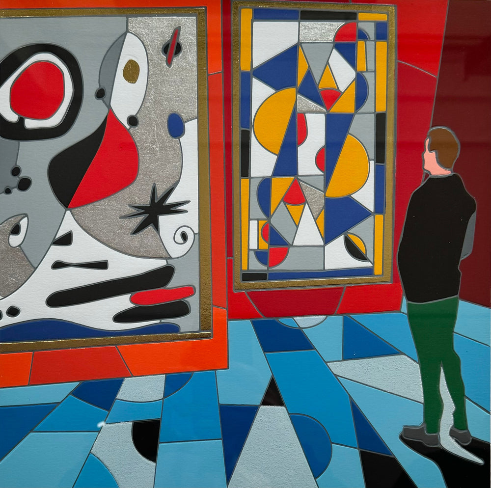 Opera incorniciata: The tourist | Ugo Nespolo