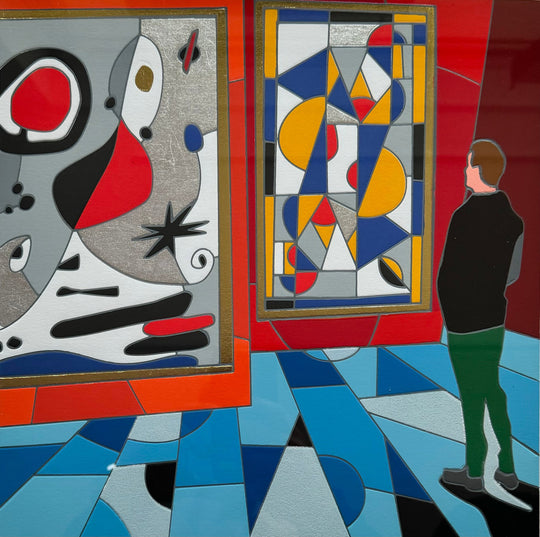 Opera incorniciata: The tourist | Ugo Nespolo