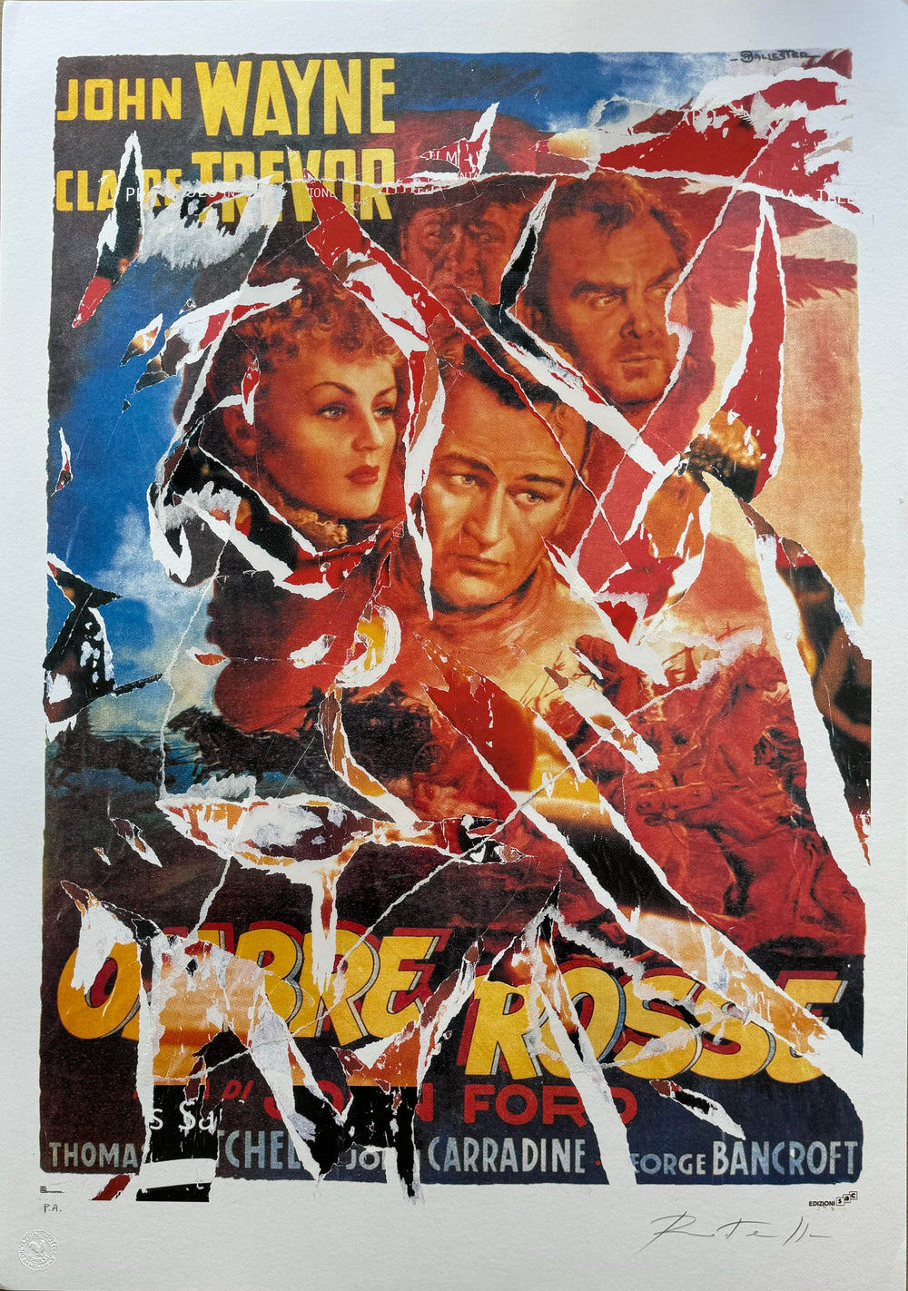 Ombre rosse | Mimmo Rotella