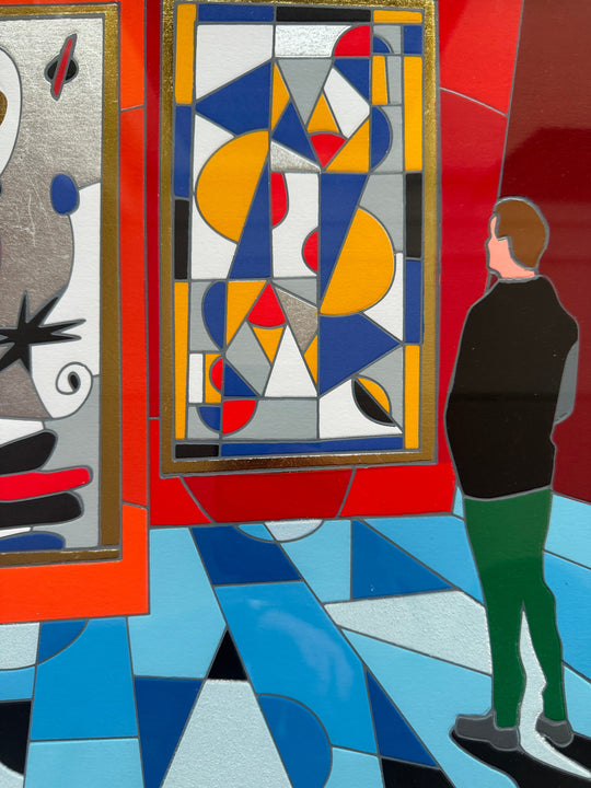 Opera incorniciata: The tourist | Ugo Nespolo