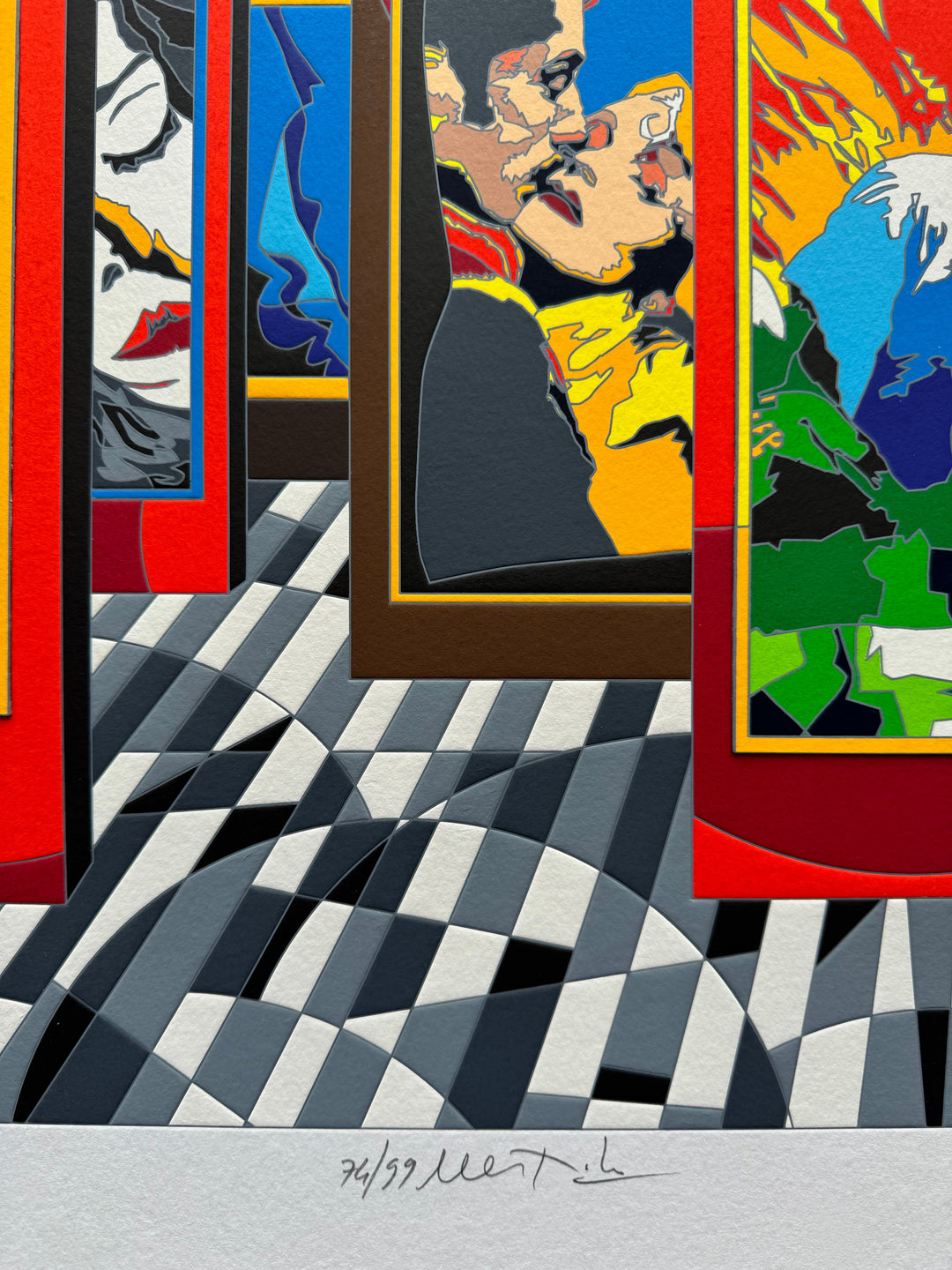 A kiss is still a kiss | Ugo Nespolo