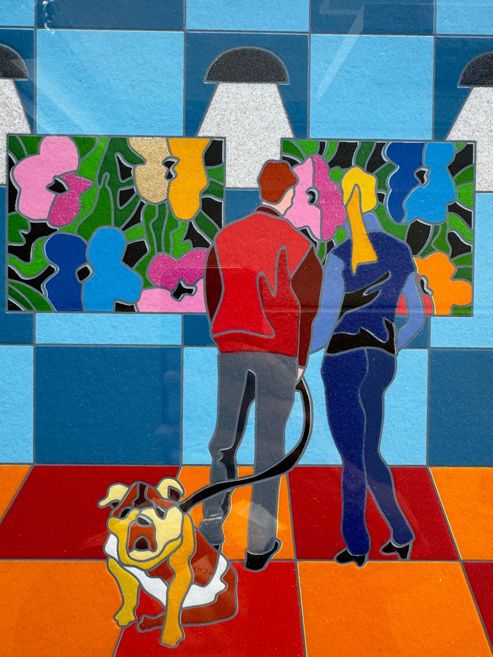 Opera incorniciata: Pop walk  | Ugo Nespolo