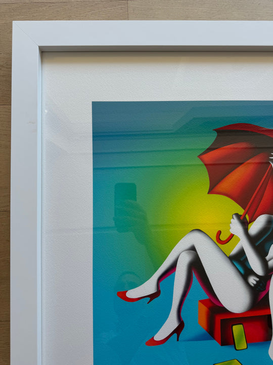 Opera incorniciata: Liberi dal mondo virtuale  | Mark Kostabi