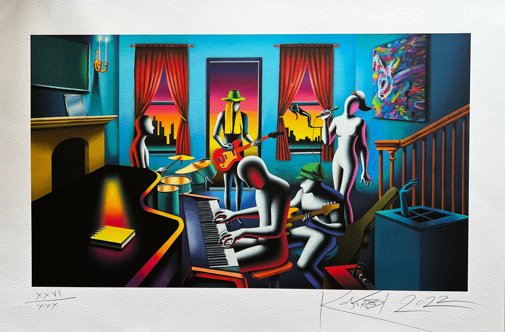 The mystic chords of L memory | Mark Kostabi