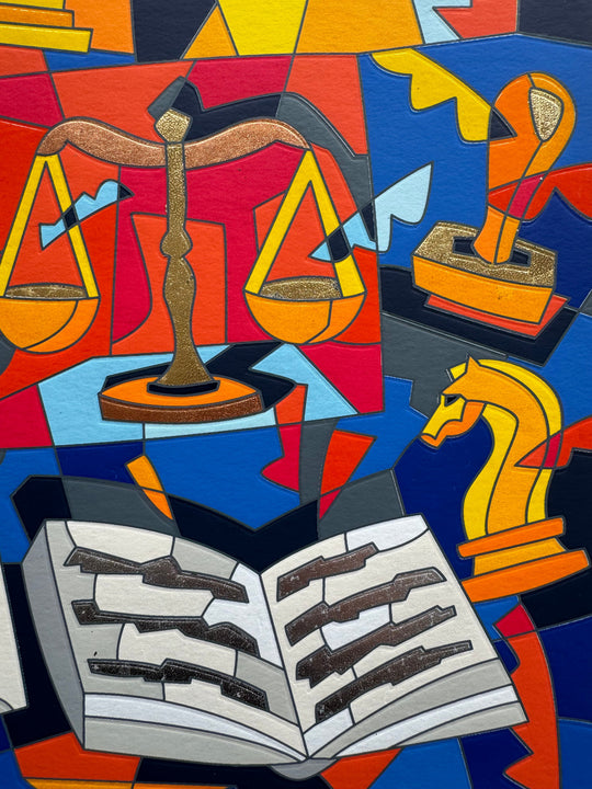 Dura lex sed lex | Ugo Nespolo