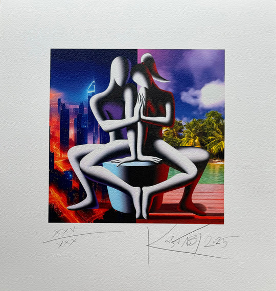 Due mondi, un destino | Mark Kostabi