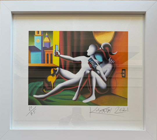 Opera incorniciata: Self awarness | Mark Kostabi