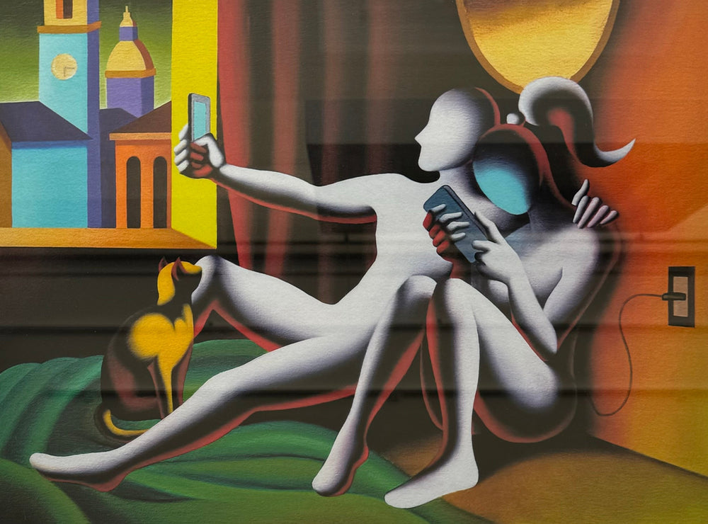 Opera incorniciata: Self awarness | Mark Kostabi