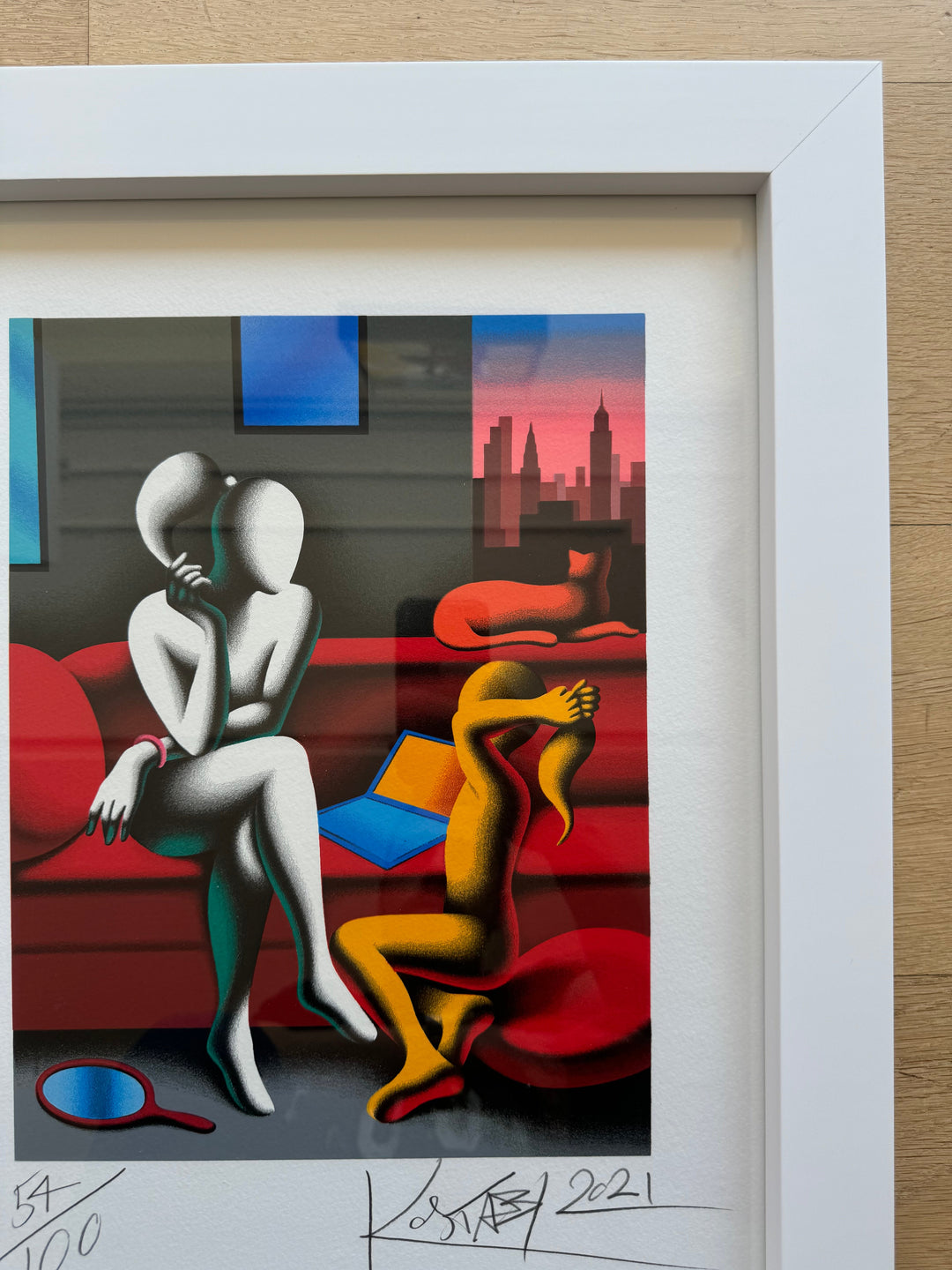 Opera incorniciata: Life lesson | Mark Kostabi