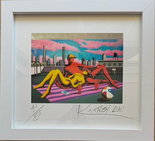 Opera incorniciata: The silver lining  | Mark Kostabi