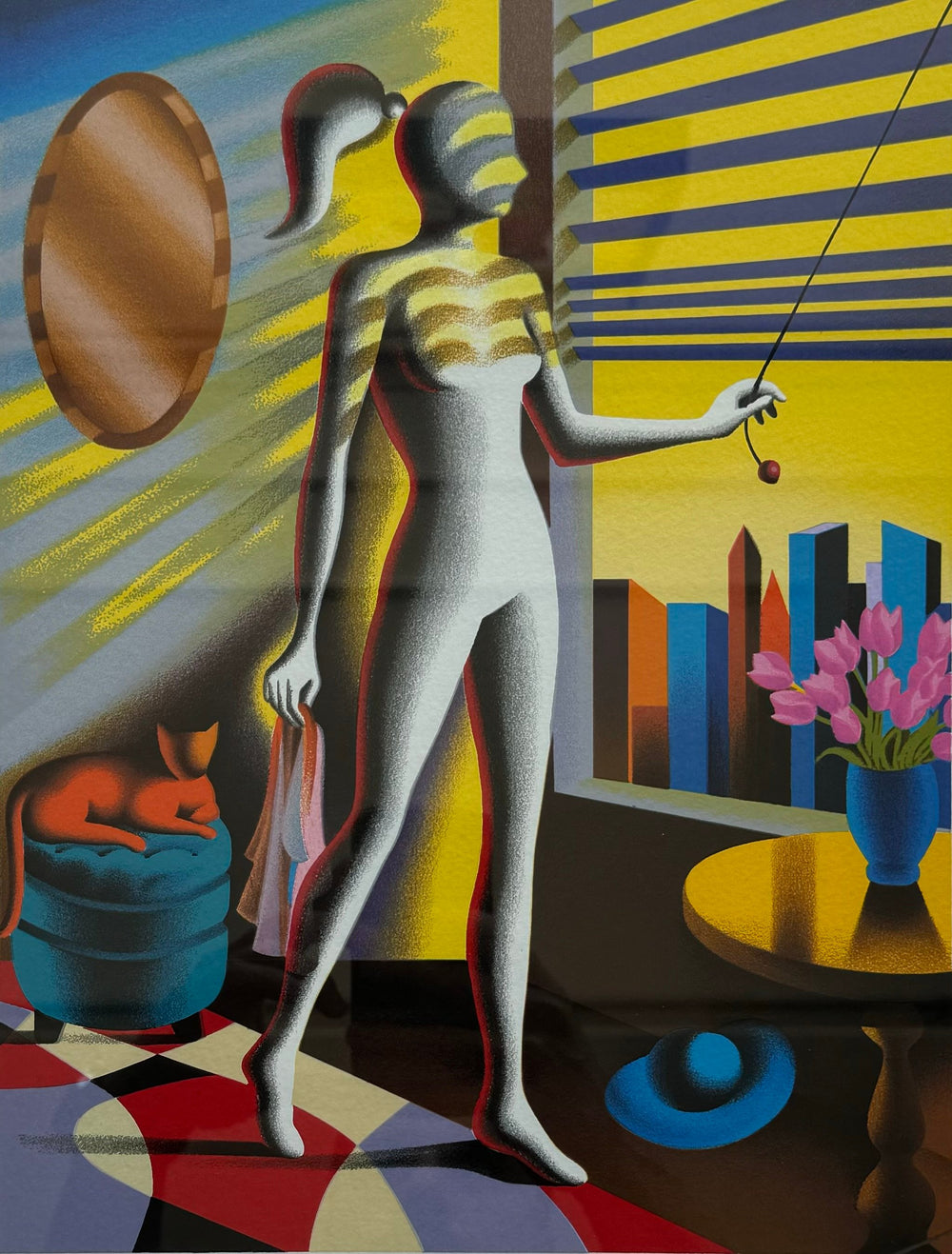 Opera incorniciata: New Day | Mark Kostabi