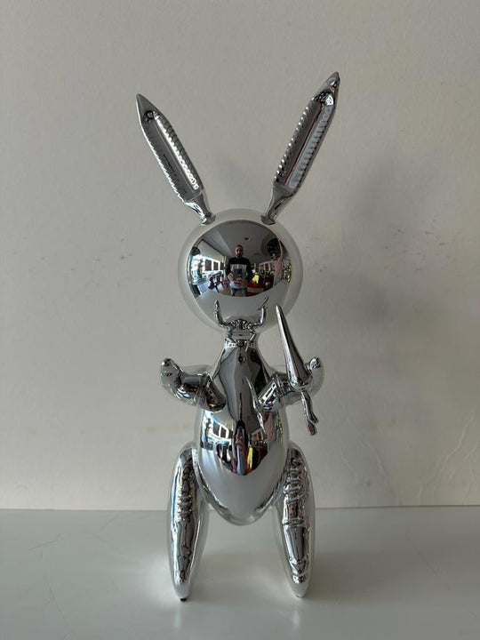 Balloon Rabbit Silver | Jeff Koons (After)