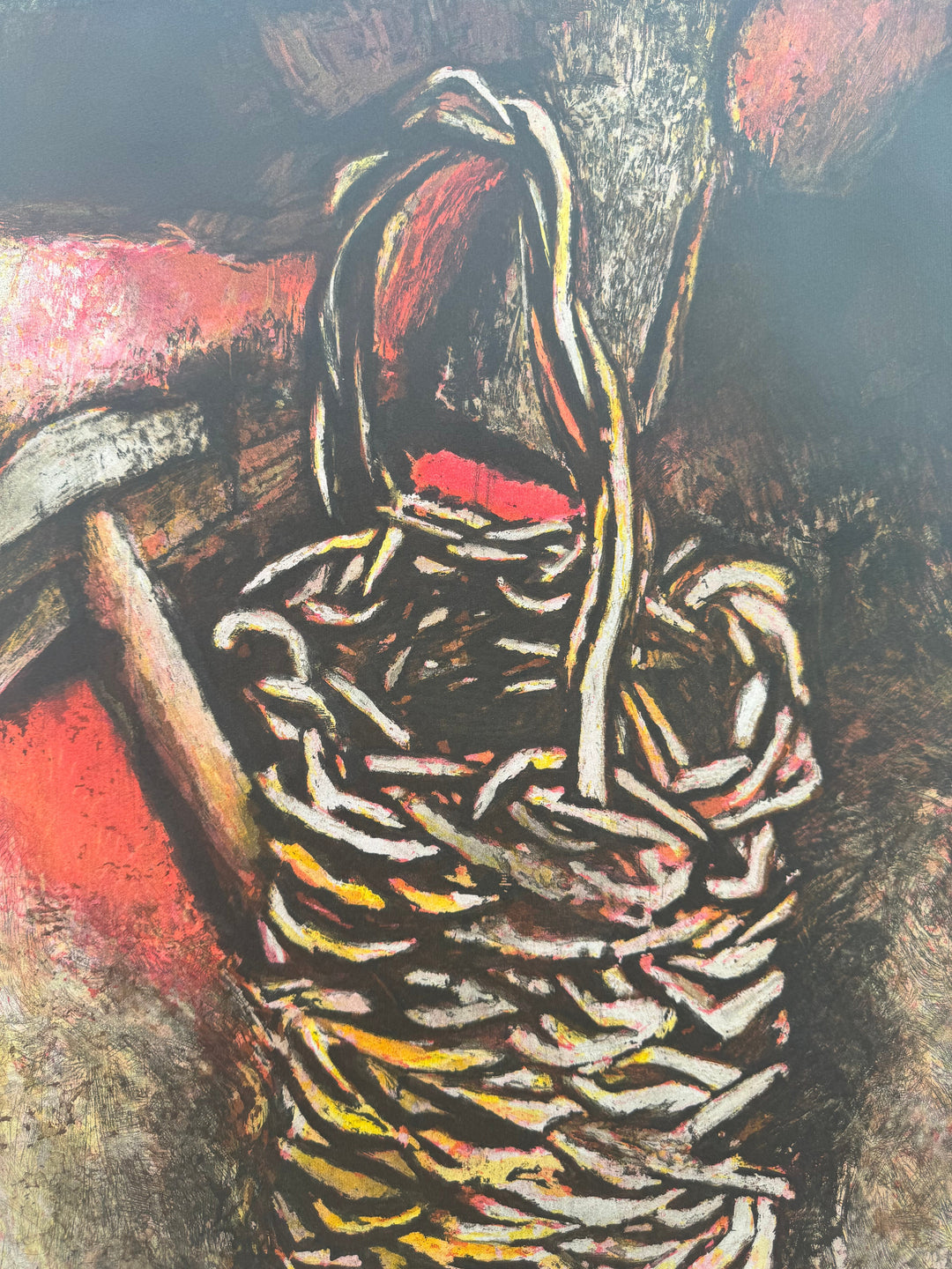 Natura morta: Cesto con martello | Renato Guttuso