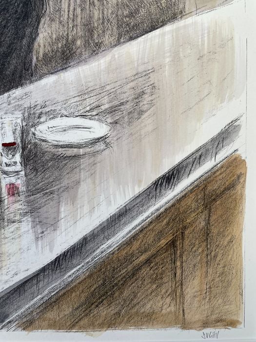 Café Interior | Alberto Sughi