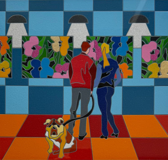 Opera incorniciata: Pop walk  | Ugo Nespolo