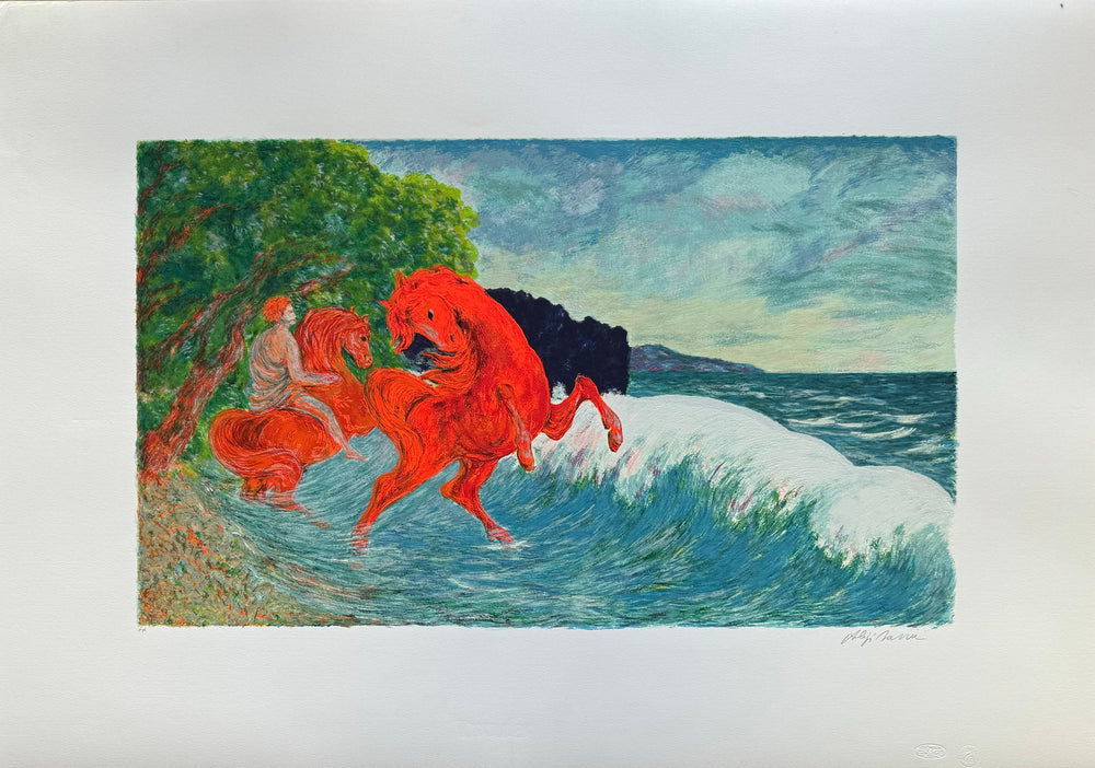 Cavalli sul mare | Aligi Sassu