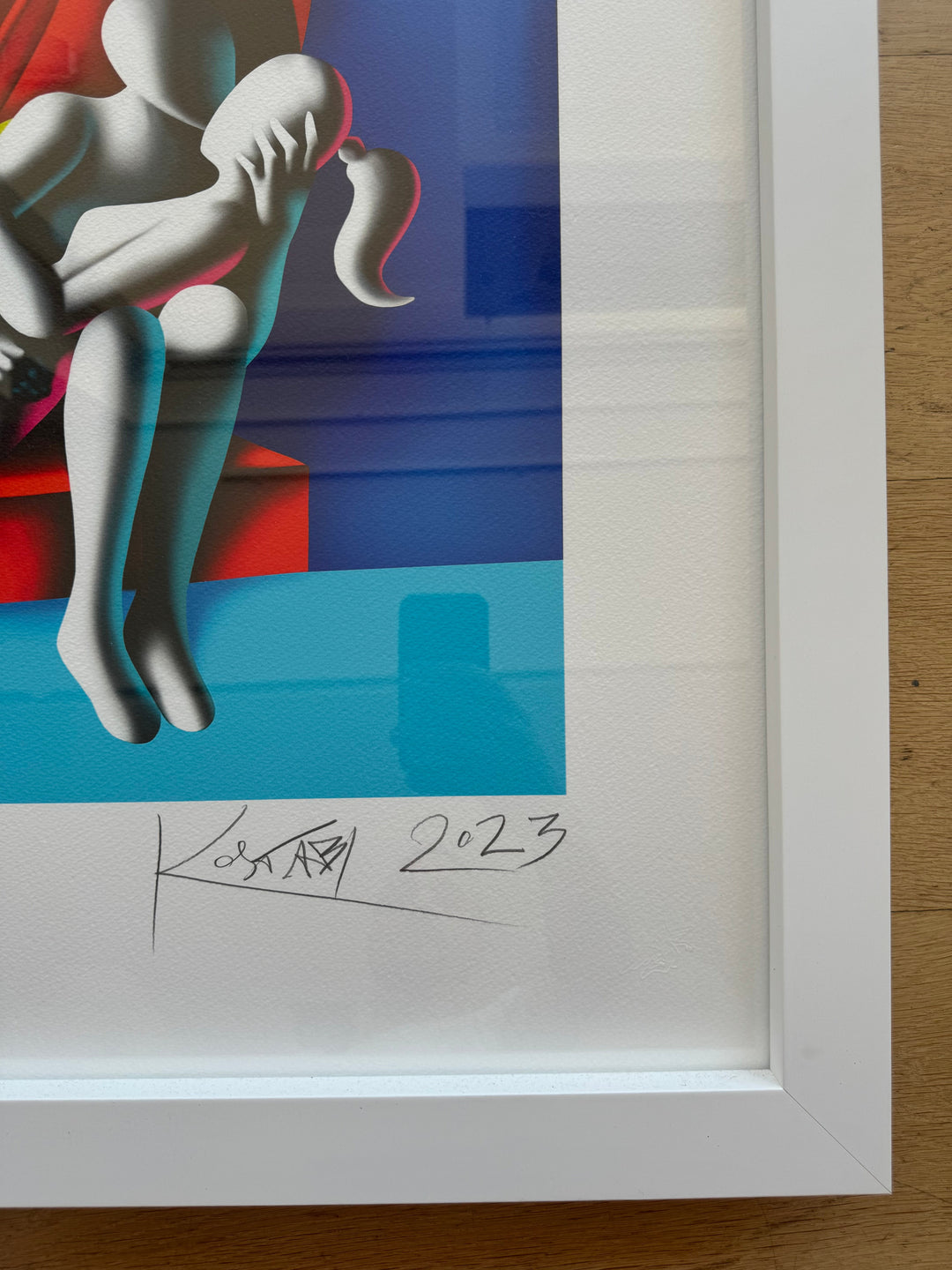 Opera incorniciata: Liberi dal mondo virtuale  | Mark Kostabi