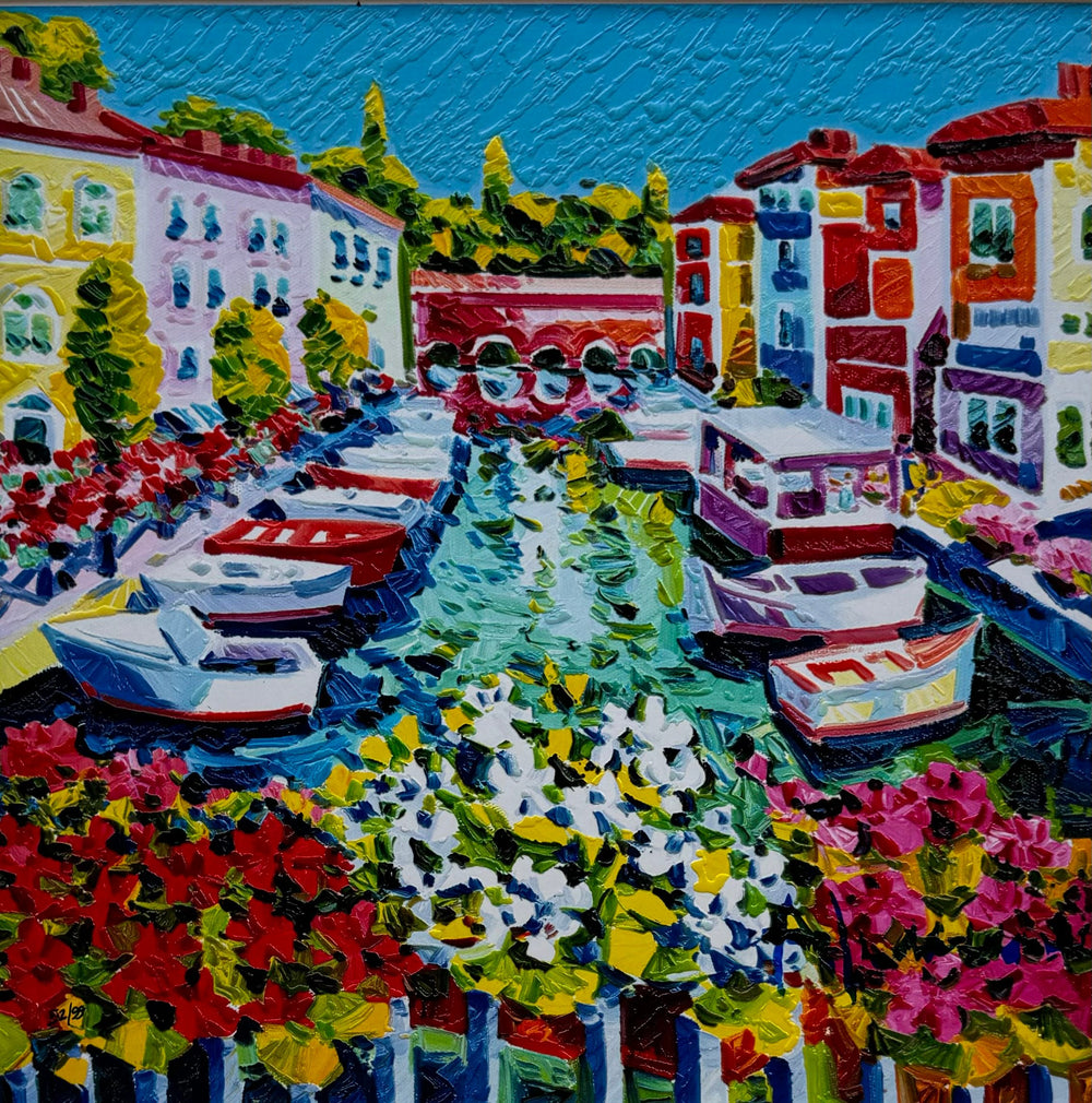 Opera incorniciata: Peschiera dove riposare il cuore  | Athos Faccincani