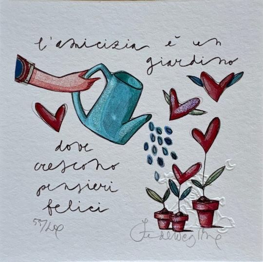 L'amicizia è un giardino dove crescono pensieri felici  | Federica Porro
