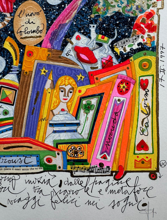 Il giorno inizia dalle pagine dei libri (fondo bianco) | Francesco Musante