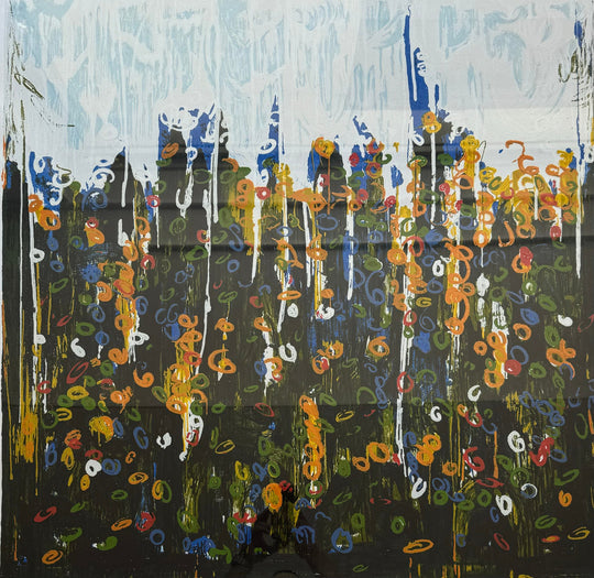 Opera incorniciata: Splendore del floricoltore | Mario Schifano