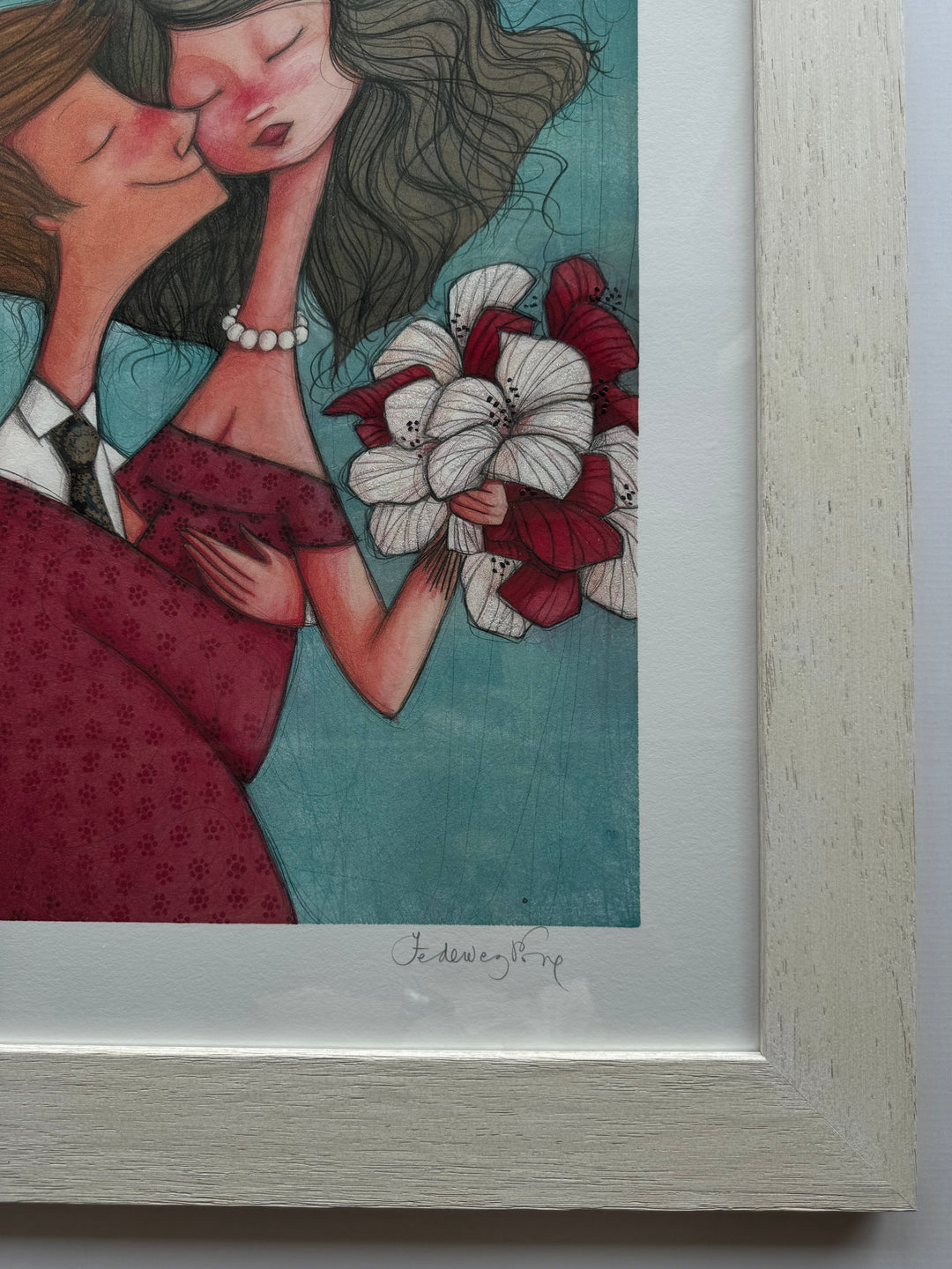 Opera incorniciata: Un Dolcissimo Bacio | Federica Porro