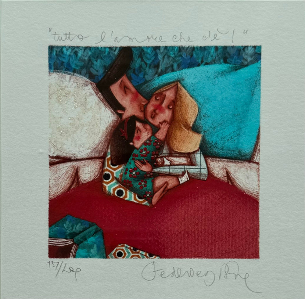 Opera incorniciata: Tutto l'amore che c'è (bimba) | Federica Porro