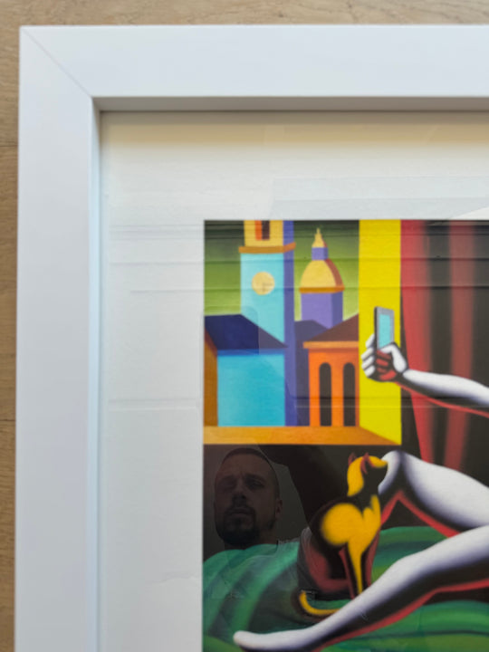 Opera incorniciata: Self awarness | Mark Kostabi