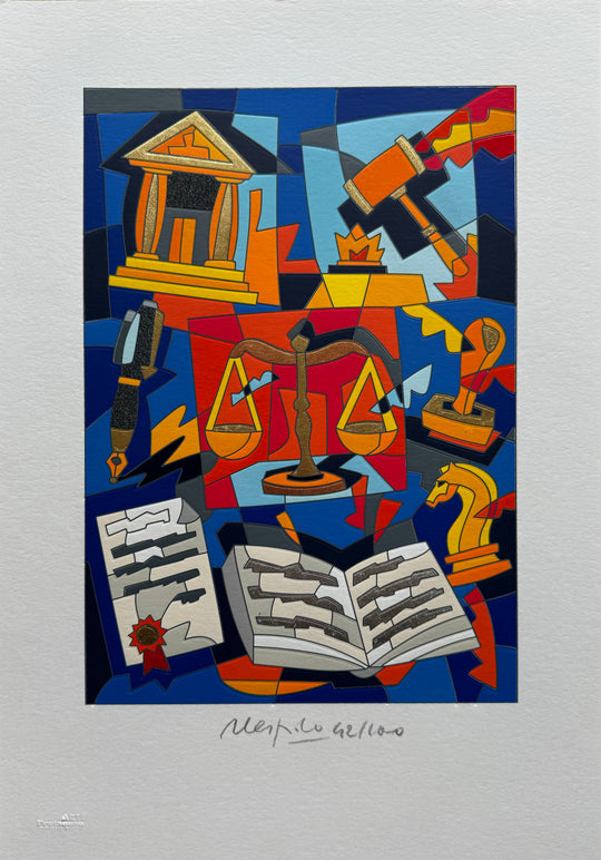 Dura lex sed lex | Ugo Nespolo