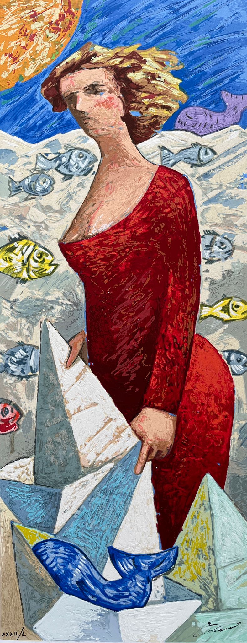 Le Barche del Viaggio: Una Donna | Giampaolo Talani - Arte Focus™