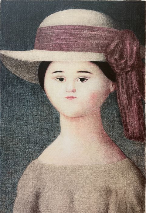 Frau mit Hut | Antonio Bueno